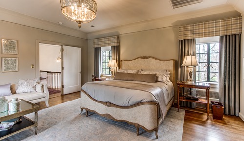 Chambre Luxe, 1 très grand lit, salle de bains privée, vue parc