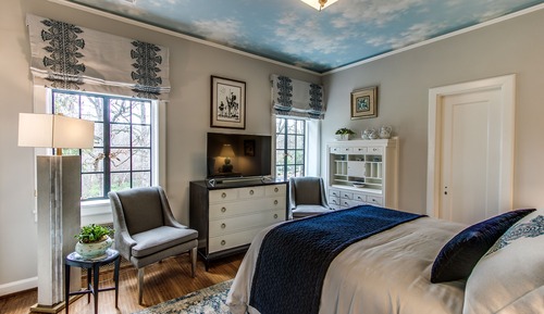 Chambre Luxe, 1 grand lit, salle de bains privée, vue parc