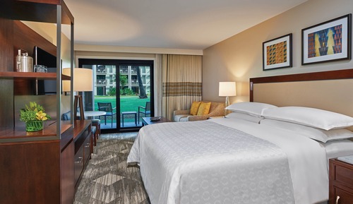 Chambre, 1 très grand lit, rez-de-chaussée (Mobility/Hearing Accessible, Tub)