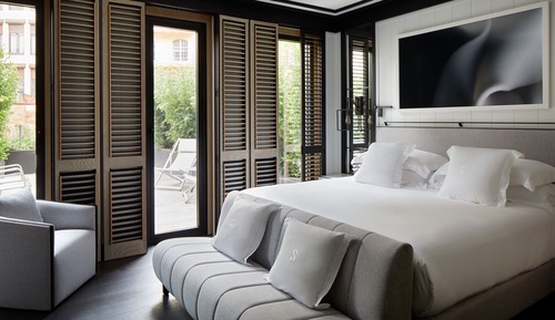 Chambre Deluxe Double ou avec lits jumeaux (lounge terrace)