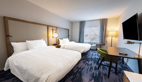 Chambre, 2 grands lits