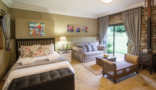 Chambre Classique, plusieurs lits, salle de bains privée, vue jardin