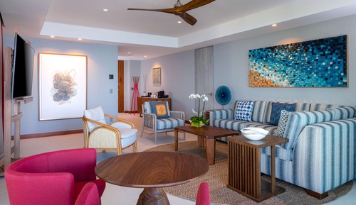 Suite « Premier », 1 très grand lit, piscine privée, en front de mer