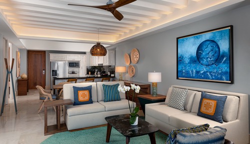 Suite, 2 chambres, cuisine, vue partielle sur l'océan