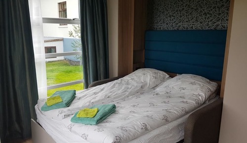 Chambre Double, salle de bains privée, vue lac