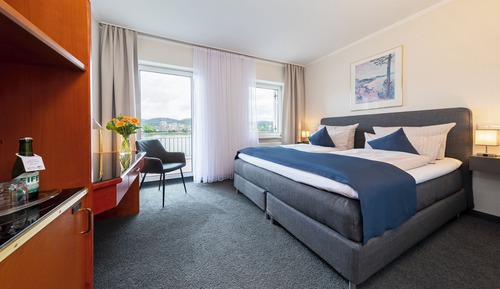 Chambre Double Supérieure, balcon, vue fleuve