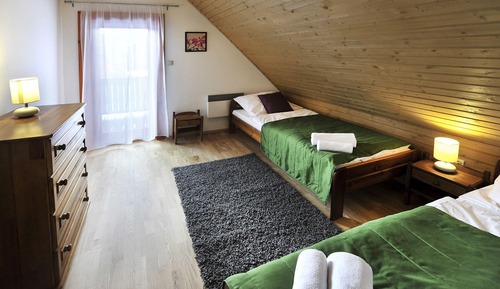 Chalet, 3 chambres, cuisine, vue jardin