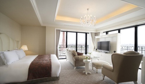 Chambre Double Deluxe, non-fumeurs (Corner, Executive Floor)