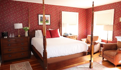 Chambre, 1 grand lit, salle de bains privée