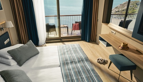 Chambre Double Classique pour 1 personne, balcon (Sea Side)