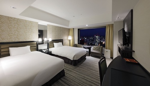 Chambre Standard avec lits jumeaux, non-fumeurs (High Floor above 23rd, Spa Access)