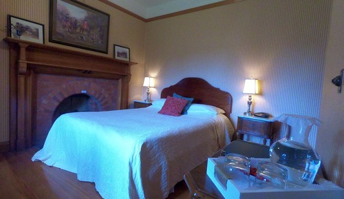 Chambre Double Classique, 1 grand lit, salle de bains attenante, vue jardin