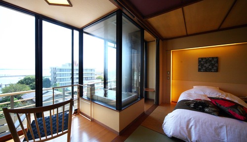 Chambre Confort, bain à remous, vue lac (Yuuga Japanese-Western Style Room)