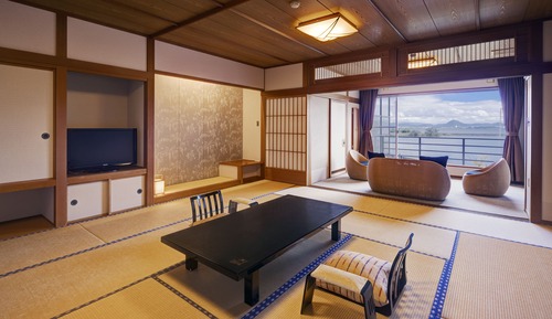 Chambre Tradition, bain à remous, vue lac (Manyo Japanese Style, Open-Air Bath)