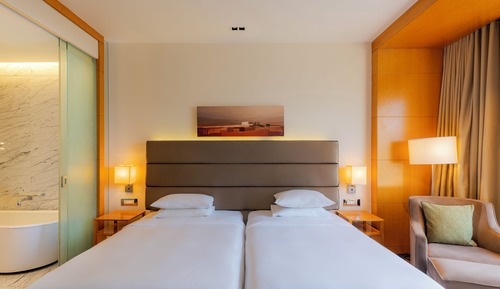 Chambre, 2 lits une place
