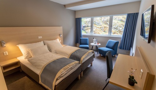 Chambre Double, 2 lits une place