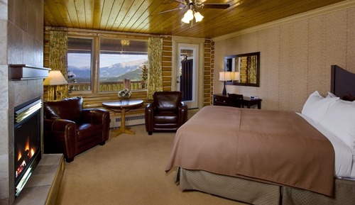 Chambre, 1 grand lit, vue montagne