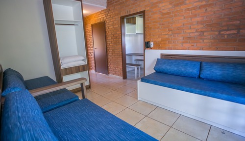 Chalet, balcon, vue jardin
