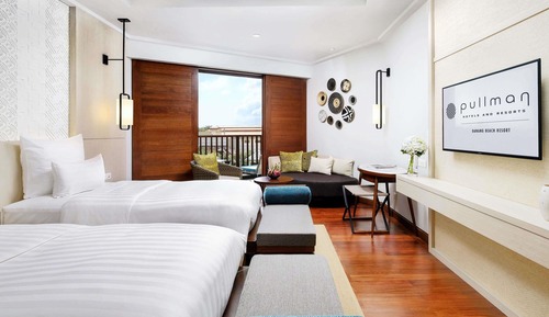 Deluxe Room, 2 Single Beds, Partial Ocean View