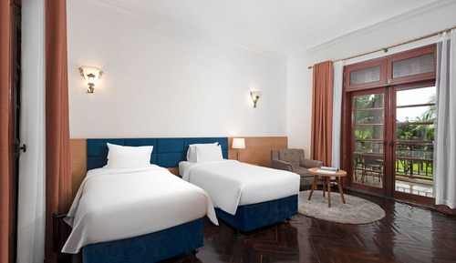 Chambre Double ou avec lits jumeaux, en front de plage