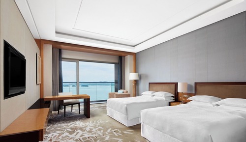 Chambre Premium, 2 lits une place, vue lac