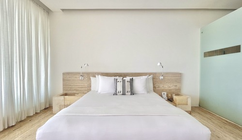 Chambre Standard, 1 très grand lit, vue océan
