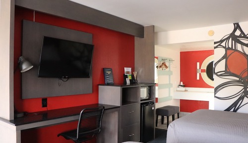 Chambre Standard, 2 lits doubles, accessible aux personnes à mobilité réduite