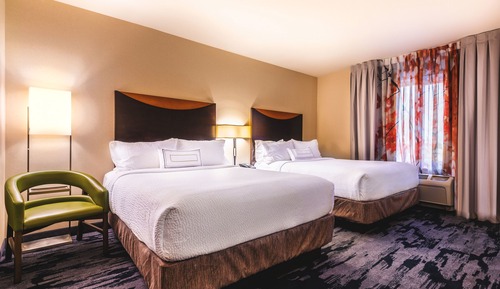 Chambre, 2 grands lits