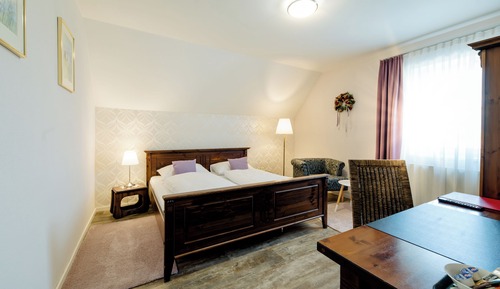 Chambre Double Standard, 1 lit double, non-fumeurs, vue jardin