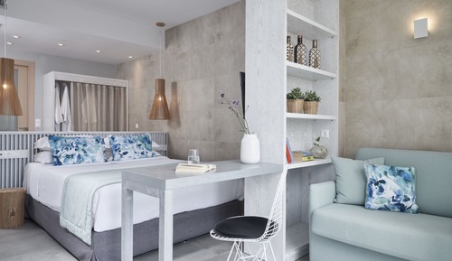 Chambre Triple, vue partielle sur la mer, en mezzanine