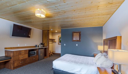 Studio Standard, 1 grand lit et 1 canapé-lit, cheminée, vue montagne (Trailside)