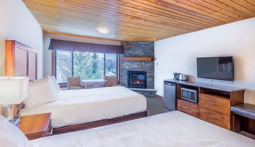 Studio Deluxe, 2 grands lits, cheminée, vue montagne
