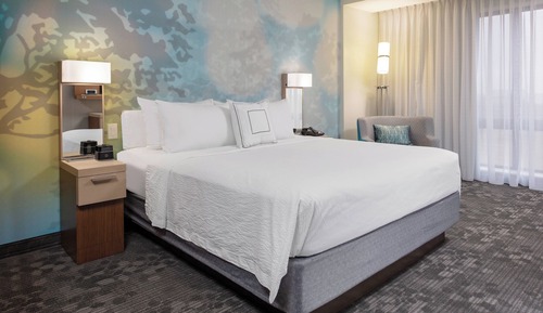 Chambre, 1 très grand lit et 1 canapé-lit (Mobility/Hearing Access, Roll-In Shwr)