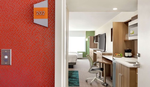 Studio, 2 grands lits, accessible aux personnes à mobilité réduite (Hearing)