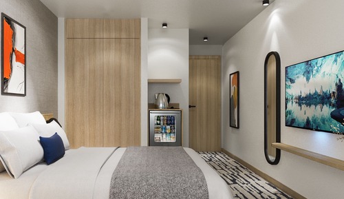 Chambre Deluxe, 1 grand lit, vue piscine