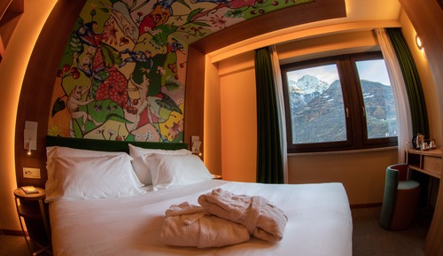Chambre Double ou avec lits jumeaux, vue montagne (View)