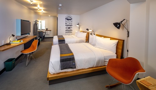 Chambre, 2 grands lits