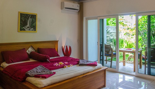 Appartement Deluxe, 2 chambres, cuisine, vue piscine