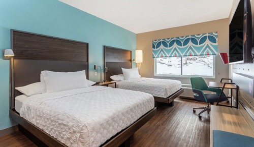 Chambre, 2 grands lits