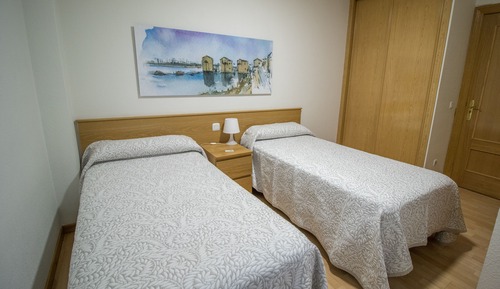 Chambre avec lits jumeaux, 2 lits une place
