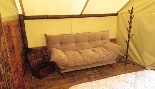 Tente Confort, 1 lit double, salle de bains privée