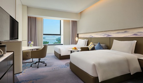 Chambre Standard, 2 lits une place, vue lac