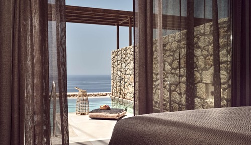 Suite Élite, piscine privée, vue mer