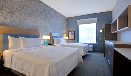 Chambre, 2 grands lits, accessible aux personnes à mobilité réduite (Mobility & Hearing)