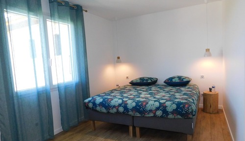 Chambre Double ou avec lits jumeaux, salle de bains privée, vue jardin (3)