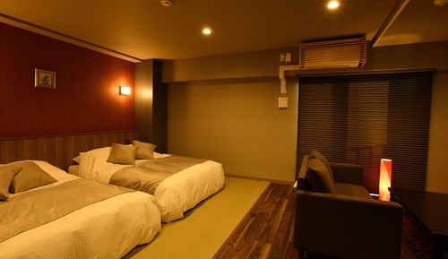 Chambre Deluxe avec lits jumeaux, balcon