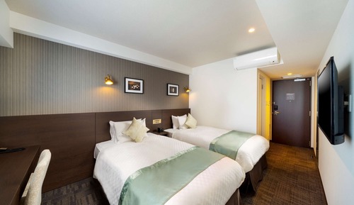 Chambre Supérieure, 2 lits une place, non-fumeurs, réfrigérateur