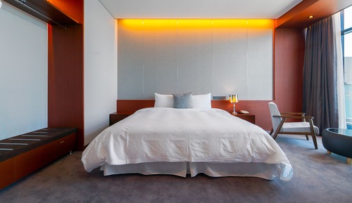 Chambre Deluxe, 1 très grand lit, vue océan