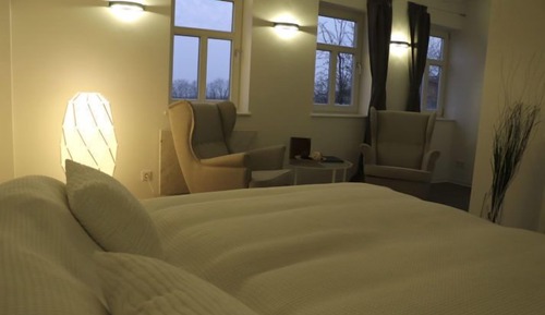 Chambre Confort, vue établissement (Mühlenblick)