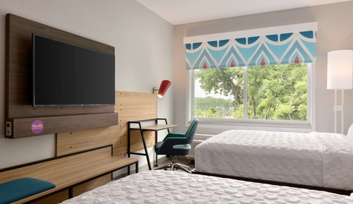 Chambre, 2 grands lits, accessible aux personnes à mobilité réduite (Hearing)